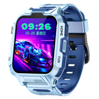 小霸王SUBOR儿童智能电话手表Y01全网通大屏双摄视频通话定位学习拍照男女孩小学生 蓝色