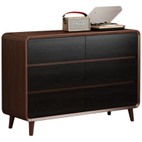 晋舰木制斗柜卧室储物柜客厅收纳柜大容量抽屉柜长100cm6斗柜高脚款