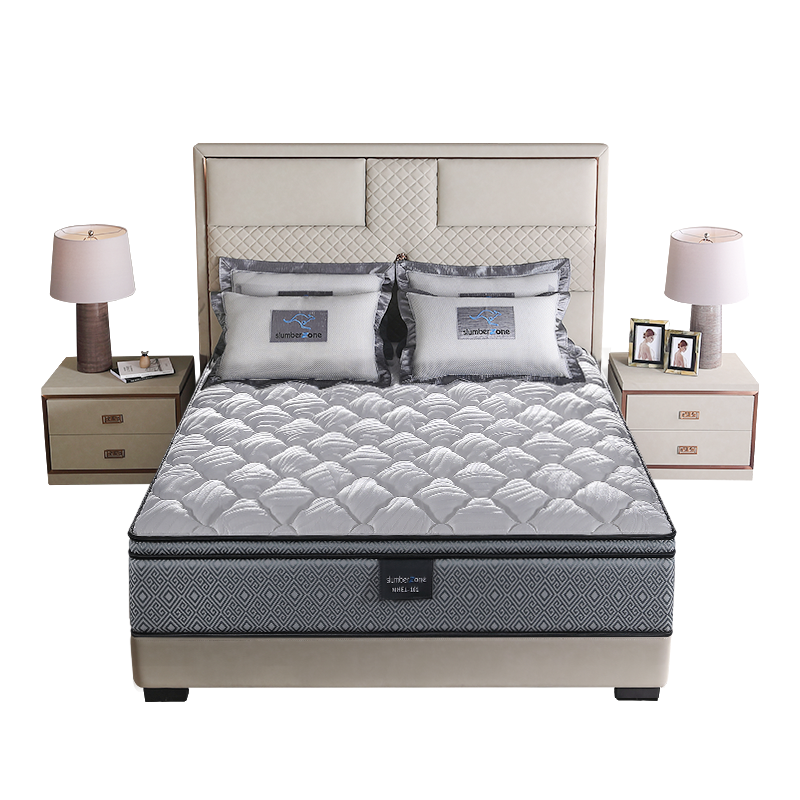 慕思进口乳胶床垫五区独立筒弹簧澳洲原装进口护脊双人床垫 MHE1-101