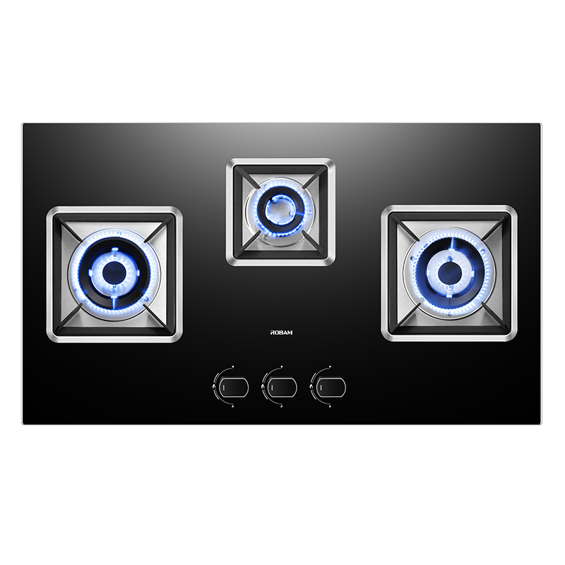 老板(ROBAM) 燃气灶 5.0kW 煤气灶 老板燃气灶 单灶具 三眼灶 燃气灶嵌入式 灶台 天然气灶39B1AT