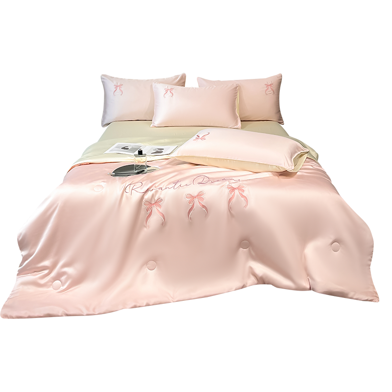 伊伊爱 水洗冰丝刺绣初夏夏被