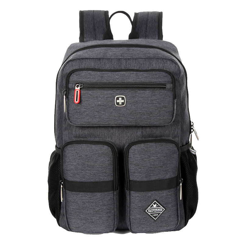 SUISSEWIN男士双肩包商务休闲耐磨防水大容量多功能商务出行包SN9767