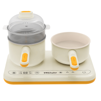 荣事达电煮锅迷你小火锅儿童厨具小厨房仿真玩具趣味厨房亲自厨房过家家电子厨房RS-BG600A芝士萌黄