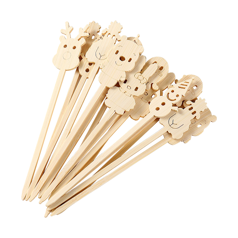 糖葫芦串签专用签子商用儿童卡通签套装摆摊食品级一次性竹签