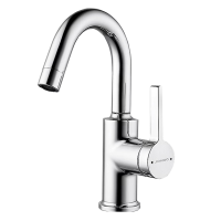 九牧(JOMOO)面盆水龙头抽拉式冷热卫生间多功能洗脸盆台盆浴室柜单孔水龙头32274-506/1B-Z