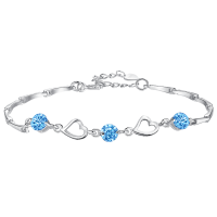 鑫铂尼XINPLANE925纯银简约女士锁骨链项链璀璨锆石点缀优雅时尚百搭款