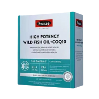 Swisse斯维诗黑绷带高纯Omega3深海鱼油女性辅酶Q10成人护肤养发 澳洲原装进口