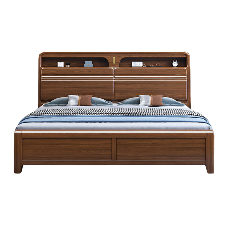 锁匠 简约木质床