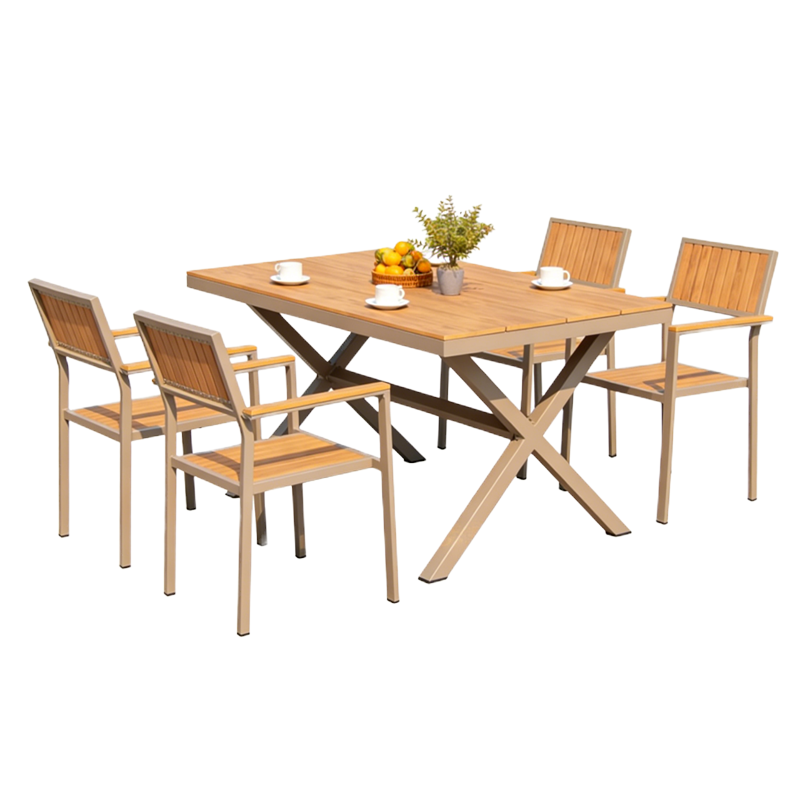 鑫睿辉 户外木桌椅 一桌四椅 套