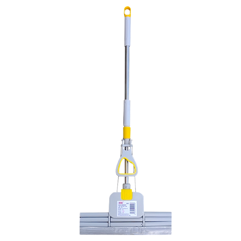 炯毅 海棉拖把吸水海绵挤水式地拖懒人墩布拖地神器 海绵拖布 38cm 把