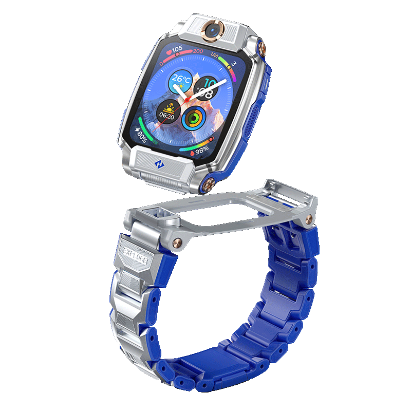 小天才儿童电话手表Z11 镜空银全球版防水GPS定位智能手表学生儿童移动联通电信4G视频拍照双摄手表手机男女孩