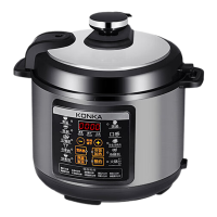 康佳电压力锅4L不粘内胆智能预约KYLG-4005E-W