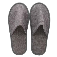 炯毅 一次性拖鞋待客拖鞋居家酒店防滑拖鞋 一次性拖鞋 灰 均码 双