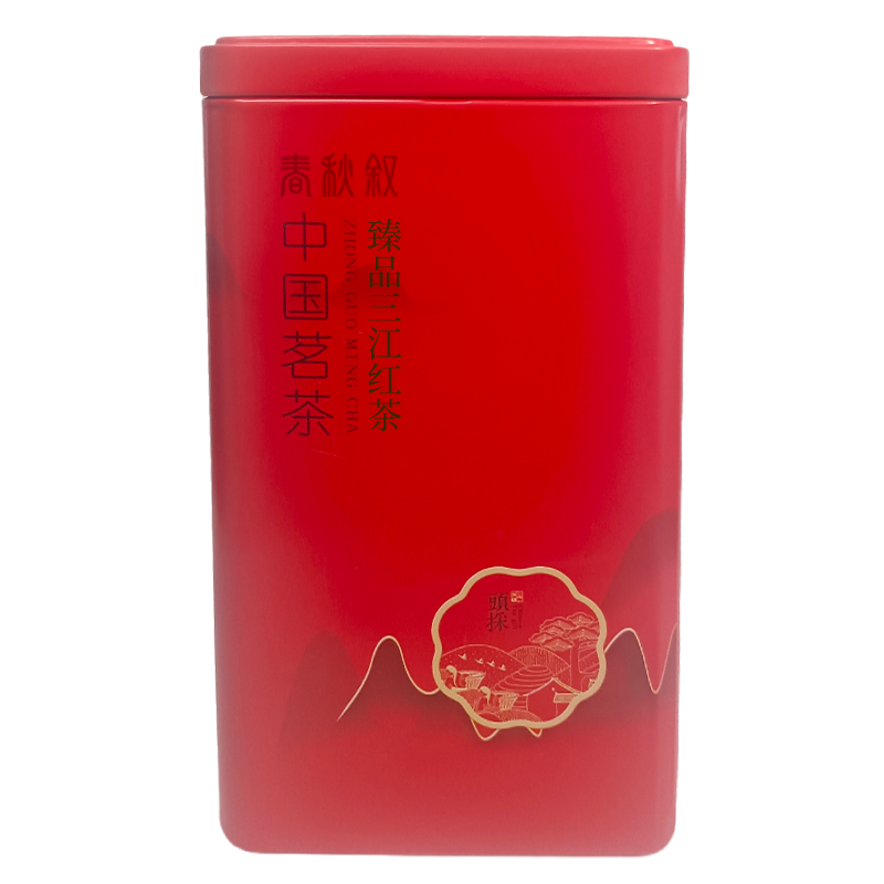 春秋叙 臻品三江红茶 250g 罐