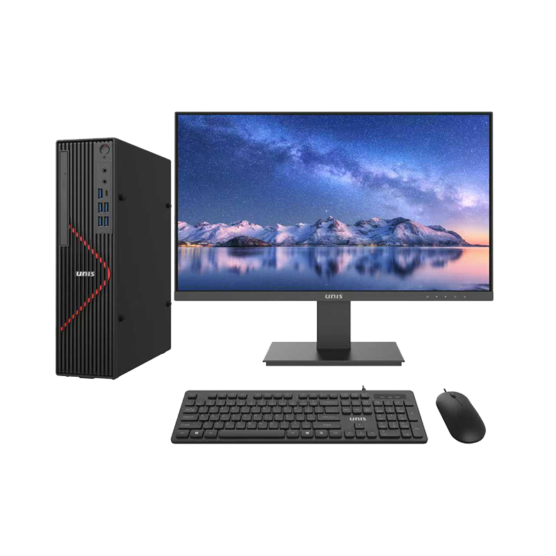 紫光台式机 兆芯KX-7000/16GB DDR5/512GB SSD/麒麟系统/23.8显示器 D3890 G3s 套