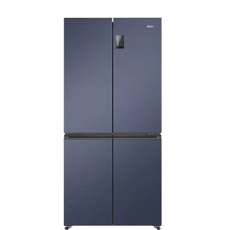 海尔 BCD-478WGHTD5DB9 国潮蓝柚十字对开门冰箱 478升 一级能效 变频电脑控温 自动除霜 净味杀菌