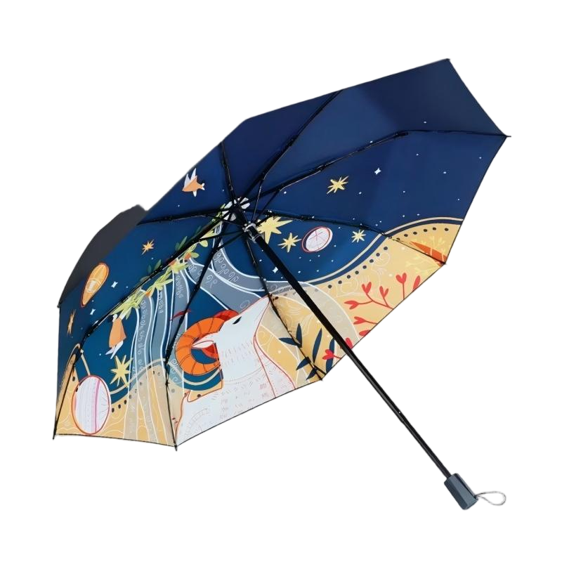 红叶 三折伞55CM*8K仰望星空 HY2626