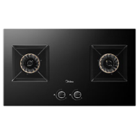 美的(Midea)燃气灶天然气 双眼灶 铜火盖 5.0kW大火力灶具 家用台嵌两用灶具 Q230A-M
