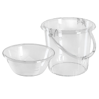 酷美智悦 透明脸盆水桶35*28*23cm KM-BH862 个