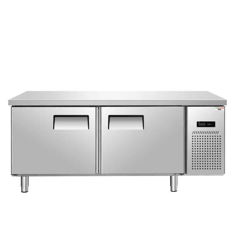 意黛斯 冷藏冷冻操作台冰柜冰箱工作台 商用不锈钢保鲜柜 厨房食堂卧式电冰箱奶茶店设备平冷柜YDS-LBGZT15-80S