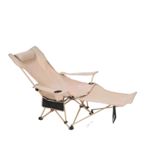 趣游帮户外露营装备便携式折叠桌椅套装野餐桌子蛋卷桌野外营 Q320坐躺两用午休躺椅