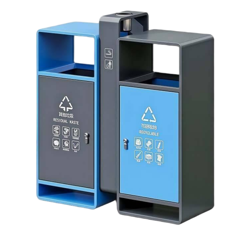 鑫睿辉 双分类垃圾桶 89*33*98cm 个