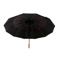 袋鼠威威 晴雨伞套装 五折双面防晒铝合金+环扣反向自动 HF002