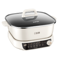 苏泊尔(SUPOR)电磁炉IH电火锅0氟钛陶6L家用多功能锅猛火电热锅涮烤一体火锅专用锅分体式电煮锅C22-IC801