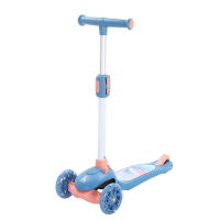 凤凰 儿童滑板车3-8岁溜溜车小孩炫酷踏板车可折叠 1009优雅兰