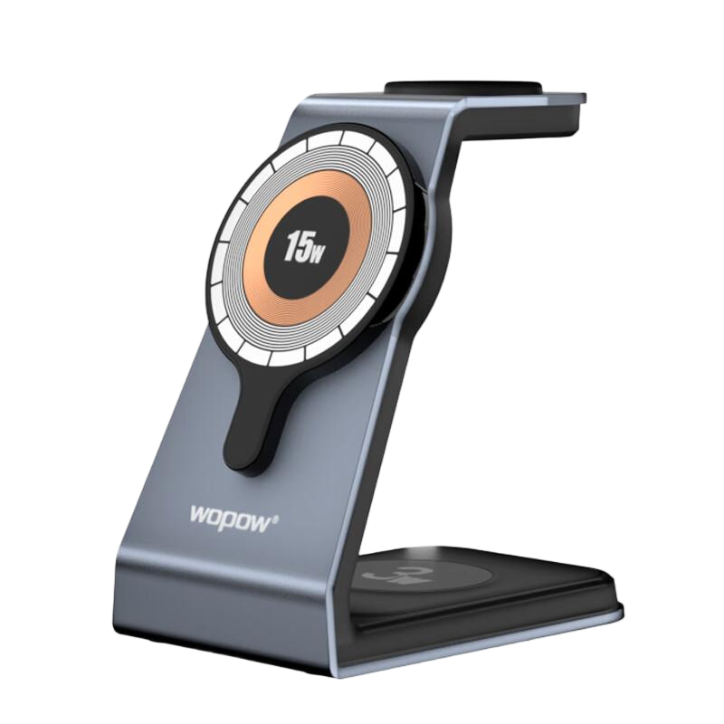 沃品WOPOW 三合一 磁吸 无线充MW02