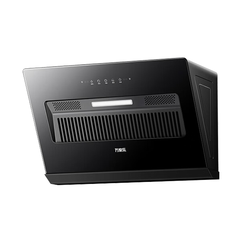 万家乐[小飓风J1R2]侧吸式21立方小尺寸大吸力超薄平嵌家用挥手自清洁抽排油烟机