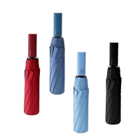 红叶 の秀红叶雨伞男女双人伞手开折叠轻便防晒遮阳伞太阳伞红叶八骨加固 三折自开收绅士品格伞D2775