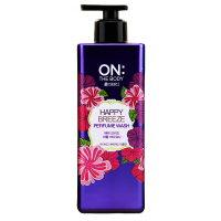 韩国LG ONTHEBODY安宝笛香水沐浴露乳液男女保湿持久留香正品500ml紫色
