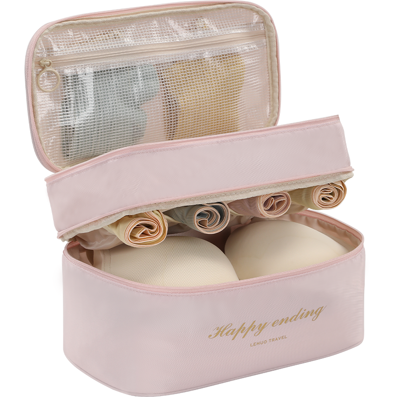 内衣收纳包便携旅行收纳袋文胸内衣内裤袜子三合一贴身衣物1085