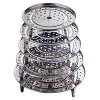 苏宁蒸格不锈钢蒸盘厨房多功能蒸屉蒸架大号隔层蒸片炒锅蒸篦2112