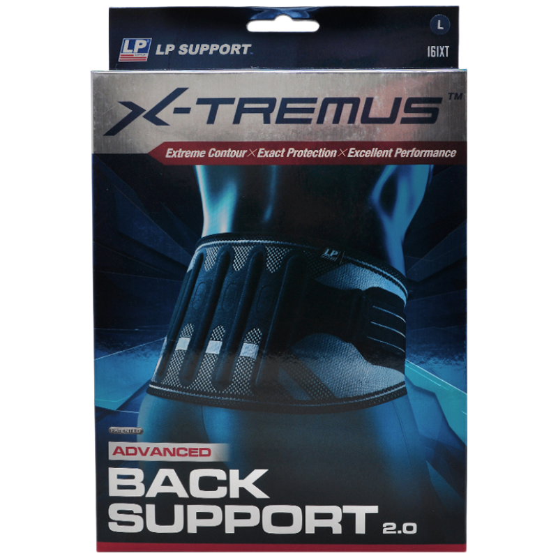 LP 运动护腰 举重健身背部保护运动腰带 双层加压 旗舰款 161XT 黑色