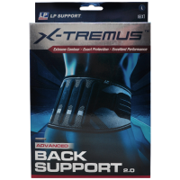 LP 运动护腰 举重健身背部保护运动腰带 双层加压 旗舰款 161XT 黑色