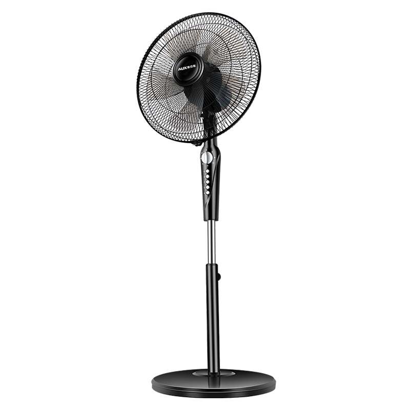 钻石牌电风扇落地扇家用轻音台立式大风力七叶电扇宿舍小型强力 16寸白色机械款[风大音轻]