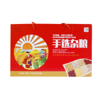 鲁强石磨源 杂粮礼盒 酥田袋装