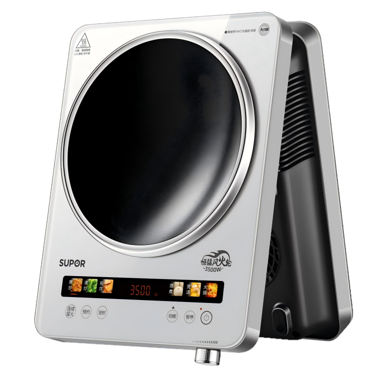 苏泊尔智能灰晶电磁炉C35-IA66C WiFi操控三风机强劲散热5.3kg旋钮操作便捷高效