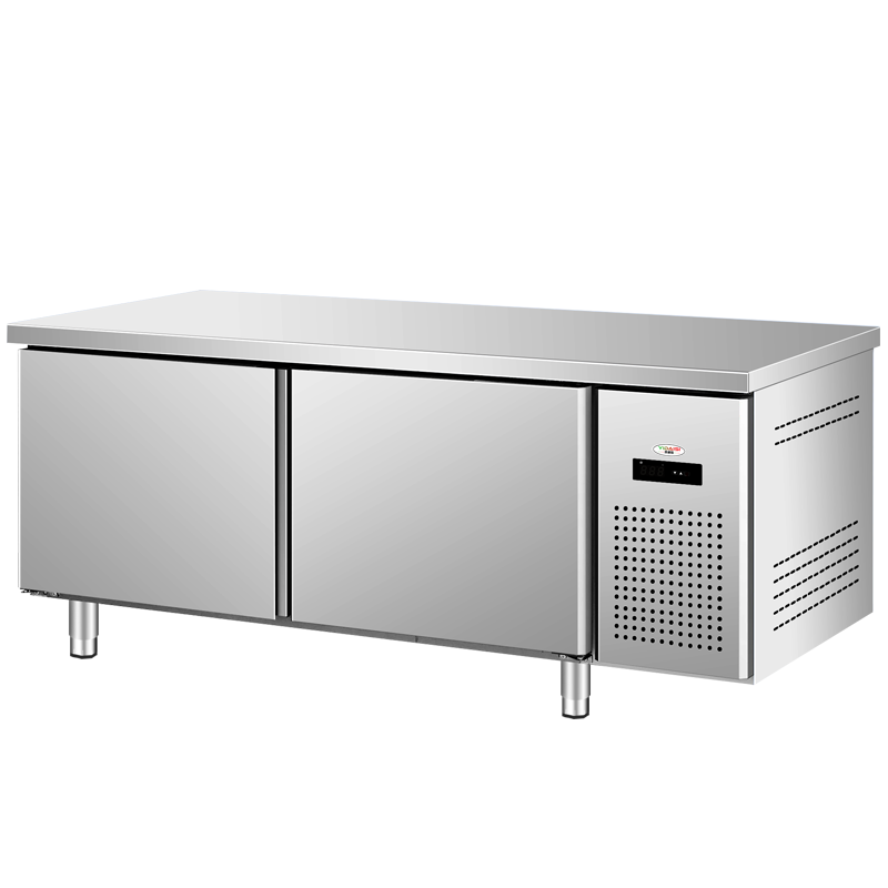 意黛斯 全冷冻操作台冰柜冰箱工作台 商用不锈钢保鲜柜 厨房食堂卧式电冰箱 奶茶店设备水吧台平冷柜YDS-LG-128D