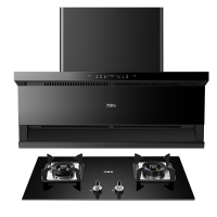 万家乐 26m³顶侧三吸 0动智净油烟机 K5R2+C2R1 25立方大吸力家用吸油烟机 家用灶具两件套装家用