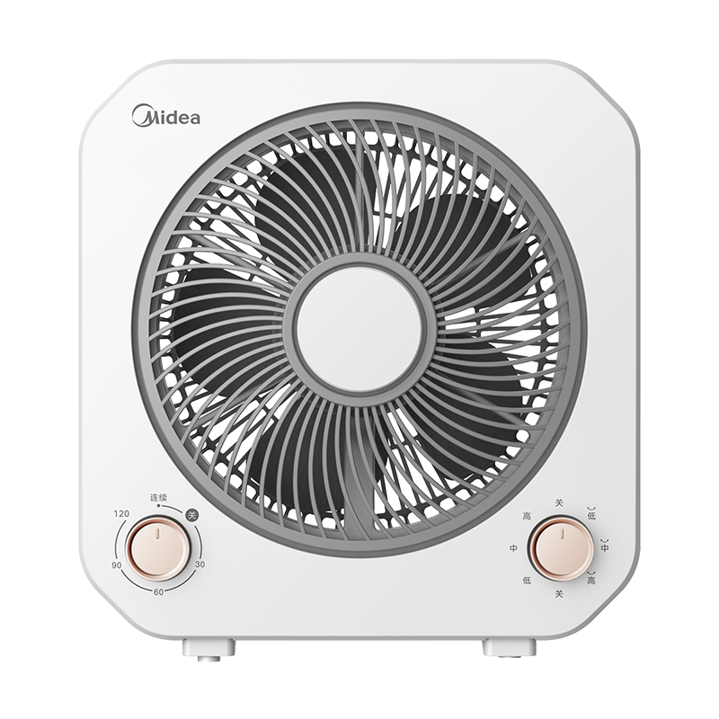 美的(Midea)电风扇KYT20-25F家用客厅台扇大风力学生宿舍台式转页扇办公室桌面电扇五扇叶定时电风扇