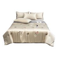 弗切尔珀榕 水洗冰丝双拼刺绣趣味狗夏被