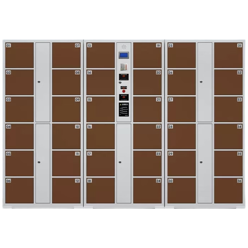 晋舰电子存包柜物品存取柜员工储物柜手机寄存柜铁皮柜 36门红外条码