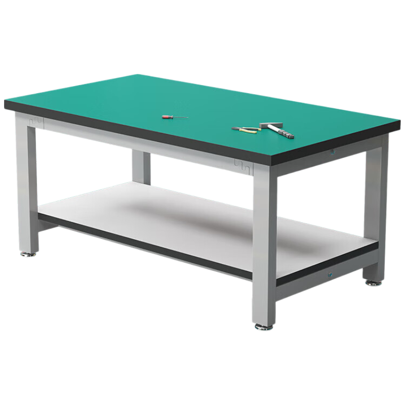 晋舰重型防静电工作台双层检验台流水线操作台工厂钳工台200*120*80