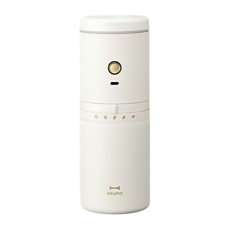 BRUNO二代便携式咖啡机家用小型电动咖啡豆研磨豆机办公室户外旅行迷你美式手动滴滤 白色