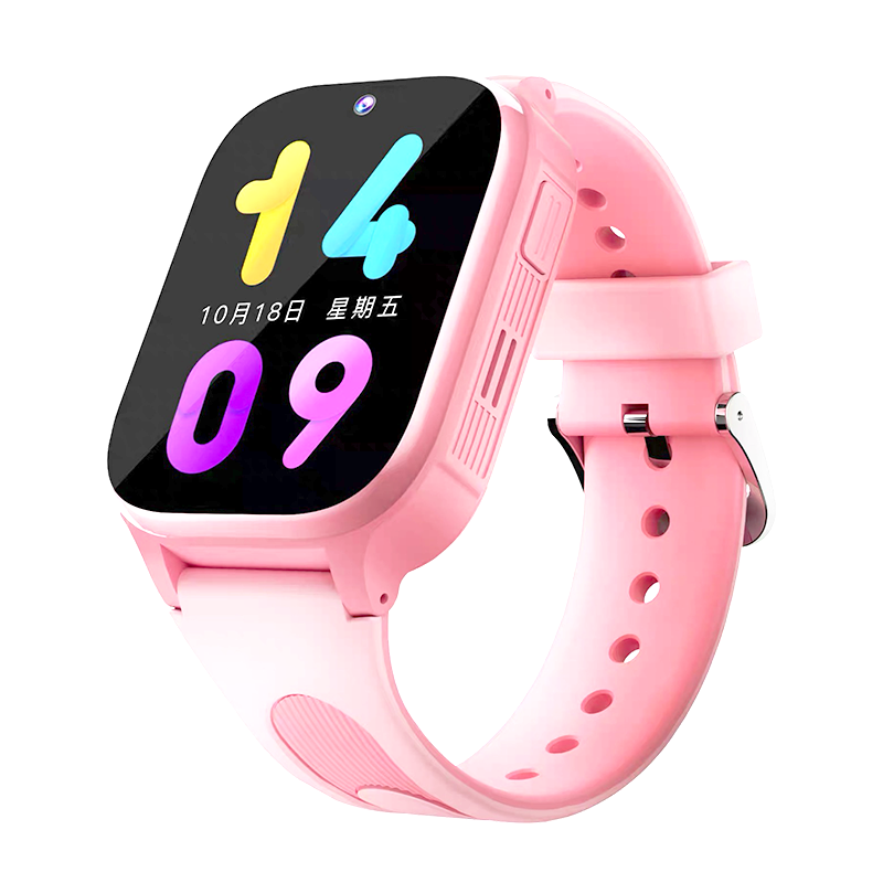 [免插卡0月租]华硕a豆儿童智能电话手表A5微信视频通话微聊支付拍照多重定位禁用无游戏小初高学生礼物 粉色