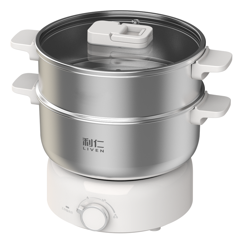 利仁智能电火锅 DHG-J1851 3.大容量 2档调节机械控温