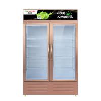 意黛斯展示柜冷藏饮料柜商用冰箱立式保鲜柜便利店超市冰柜啤酒冷饮柜 双门高端款YDS-JSG-1200S